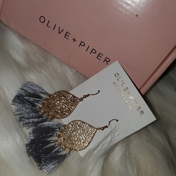 olive + piper Jewelry - Olive + Piper tassel statement earrings